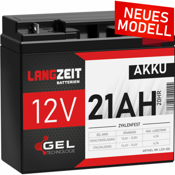 Akku 12V 21Ah Blei-Gel Akku